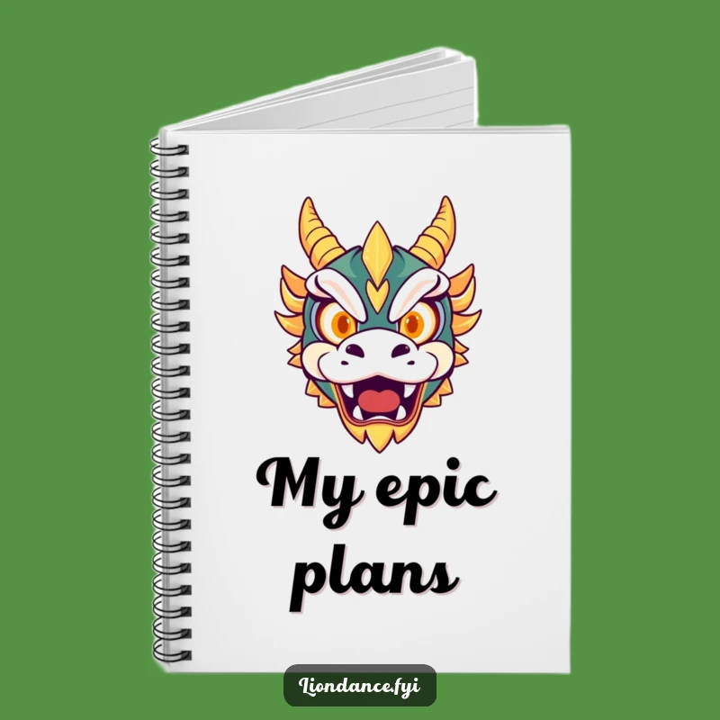Funny Notebook: Dragon Mask Roaring Eyes Cover, Your Fierce Journal for Adventures