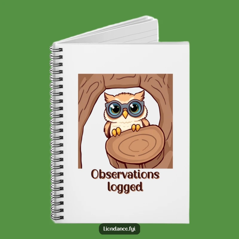 Funny Owl Binoculars Notebook: Curious Notes Journal, Perfect Humorous Stationery Gift