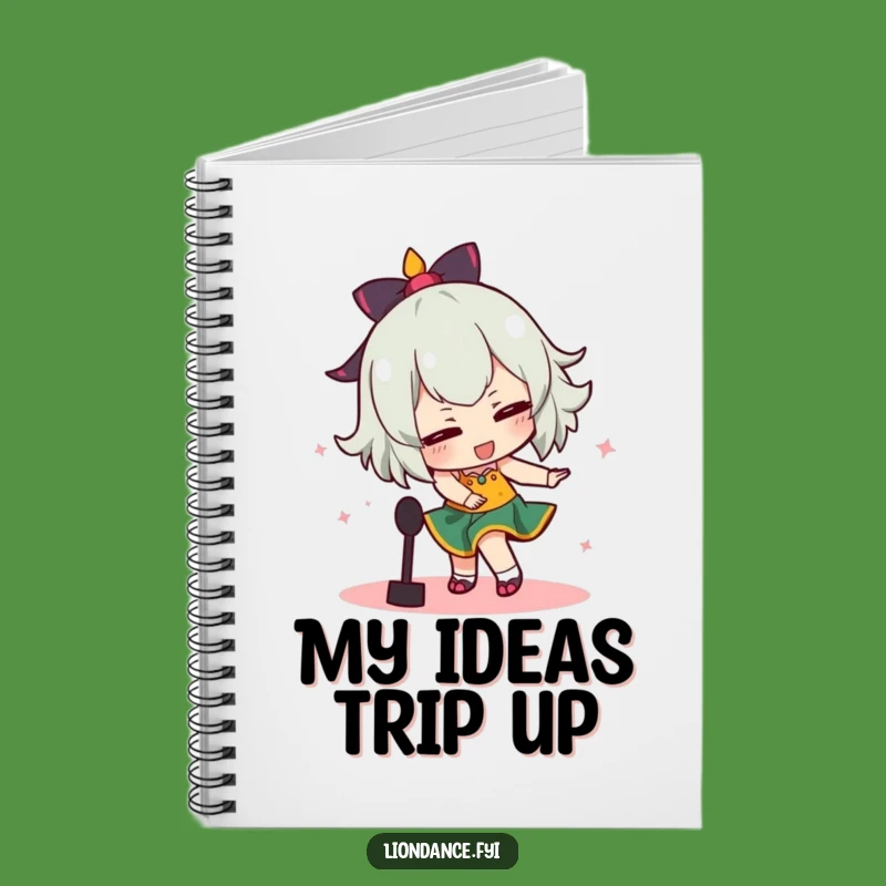 Funny Tripping Dancer Notebook: Comical Dance Journal, Creative Funny Gift for Writers