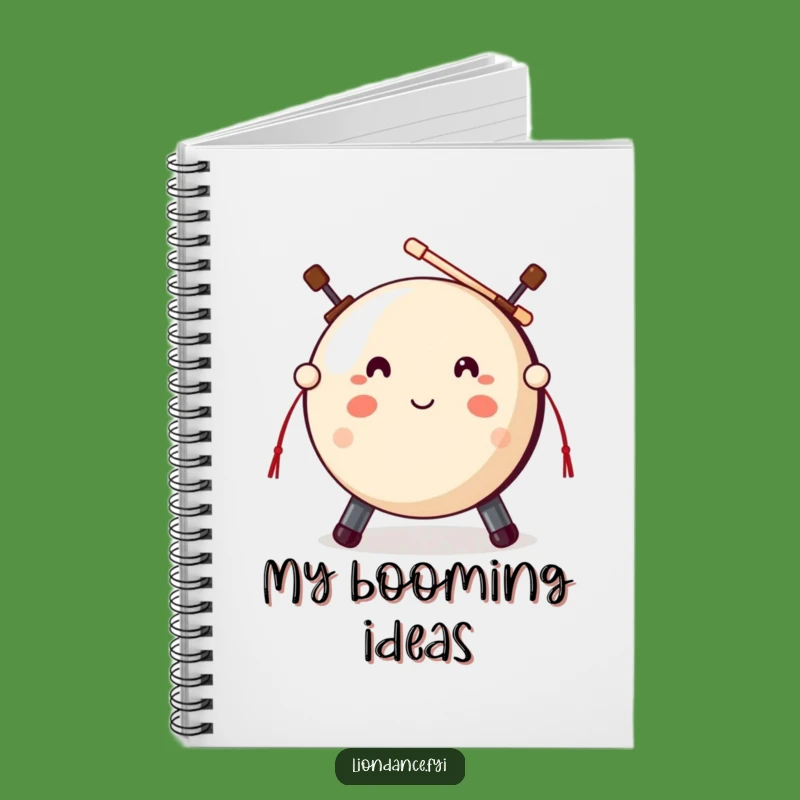 Funny Gong Mallet Notebook - Jot Down Ideas with Percussion Flair