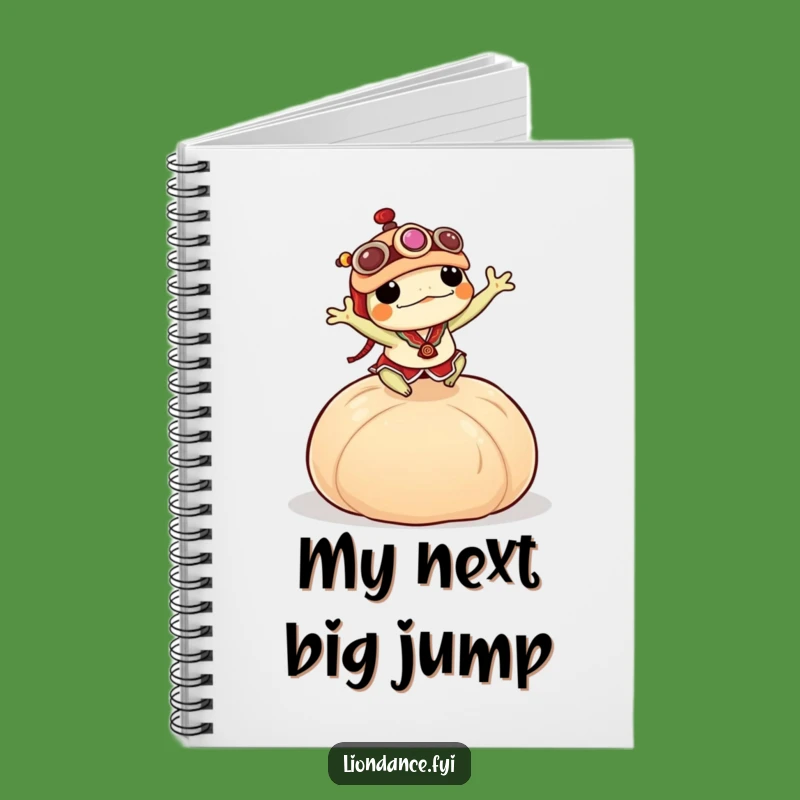 Funny Frog Dumpling Notebook: Lion Dance Journal for Hilarious Notes Gift