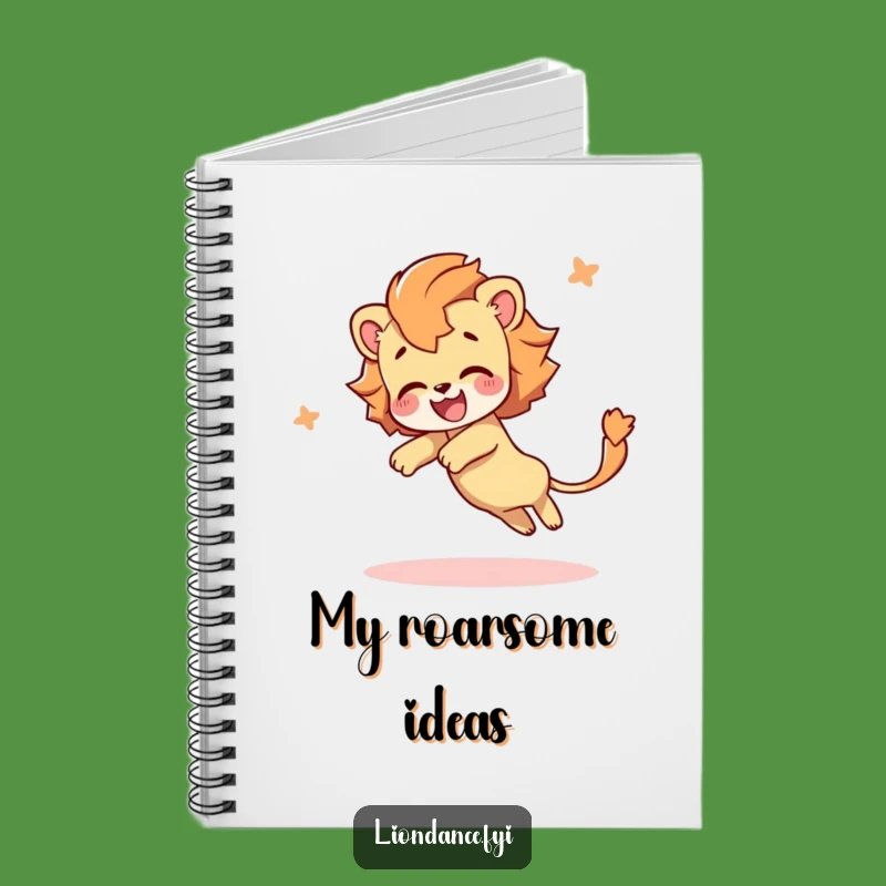 Funny Lion Tail Notebook: Jot Down Ideas with Tumbling Fun, Perfect Funny Gift!