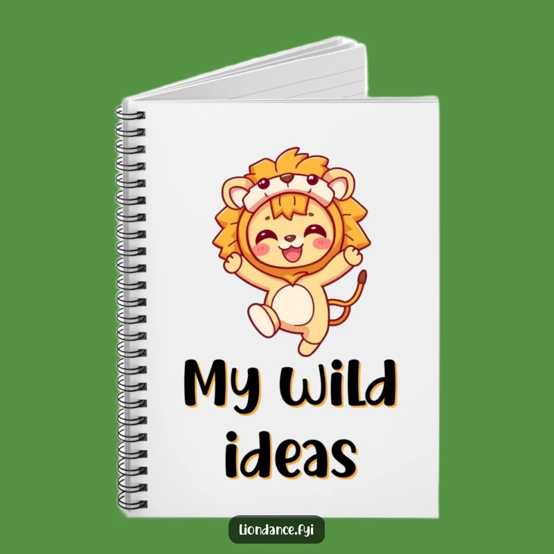 Funny Lion Costume Leaping Character Notebook: Jot Down Wild Ideas!