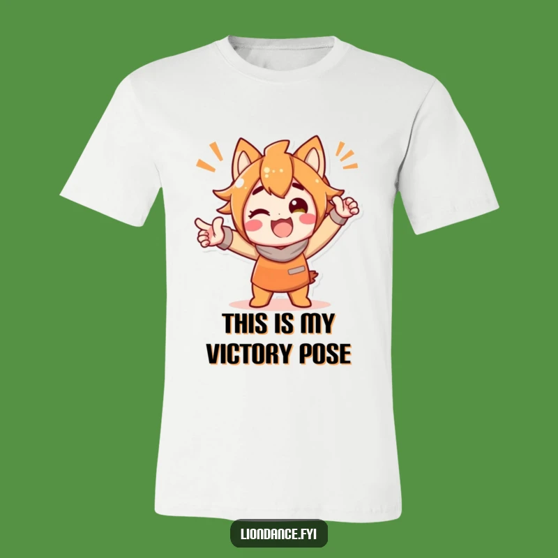 Funny Celebratory Pose T-Shirt: Bold & Delightful Funny Statement Tee