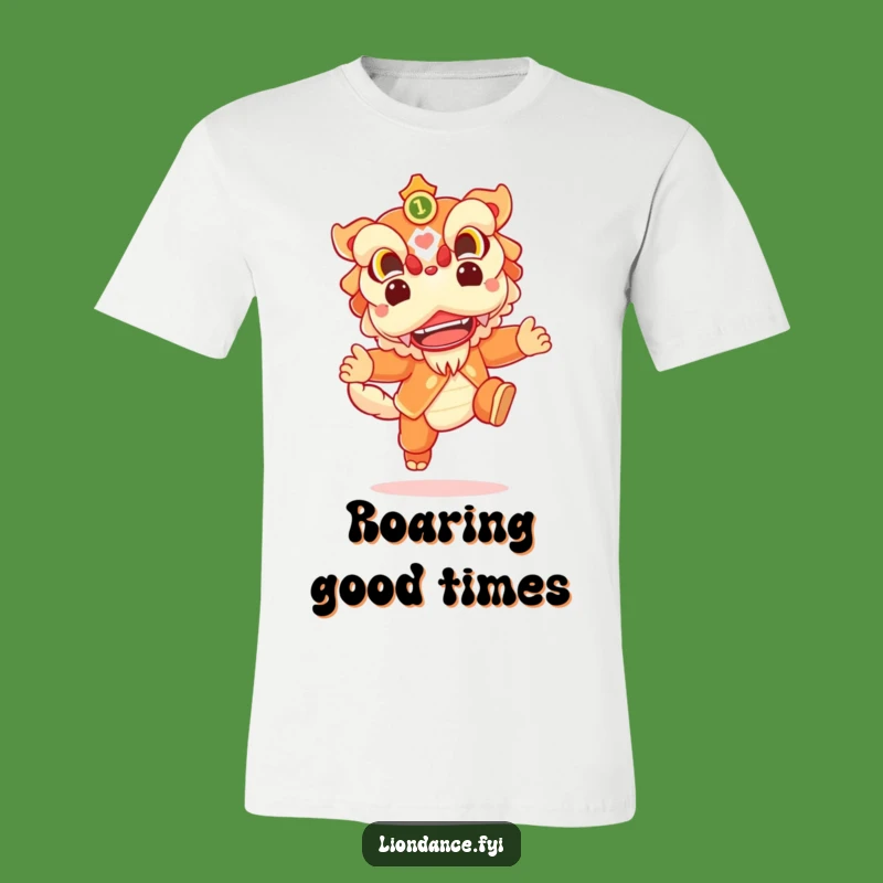 Funny Lion Dance T-Shirt: Cheerful Leaping Character, Awesome Funny Gift!