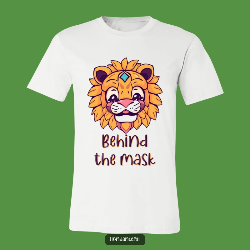 Funny Lion Mask T-Shirt: Peek-a-Boo Fun Tee, Hilarious Character Gift