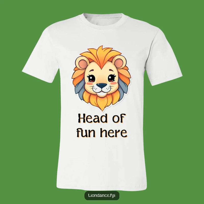 Funny Lion Head T-Shirt: Playful Character Peeking, Awesome Funny Gift!