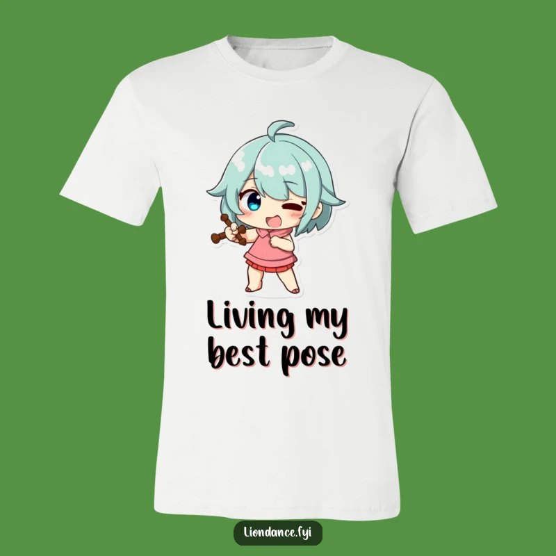 Funny Exaggerated Pose T-Shirt: Comical Character Tee, Hilarious Prop Lover Gift