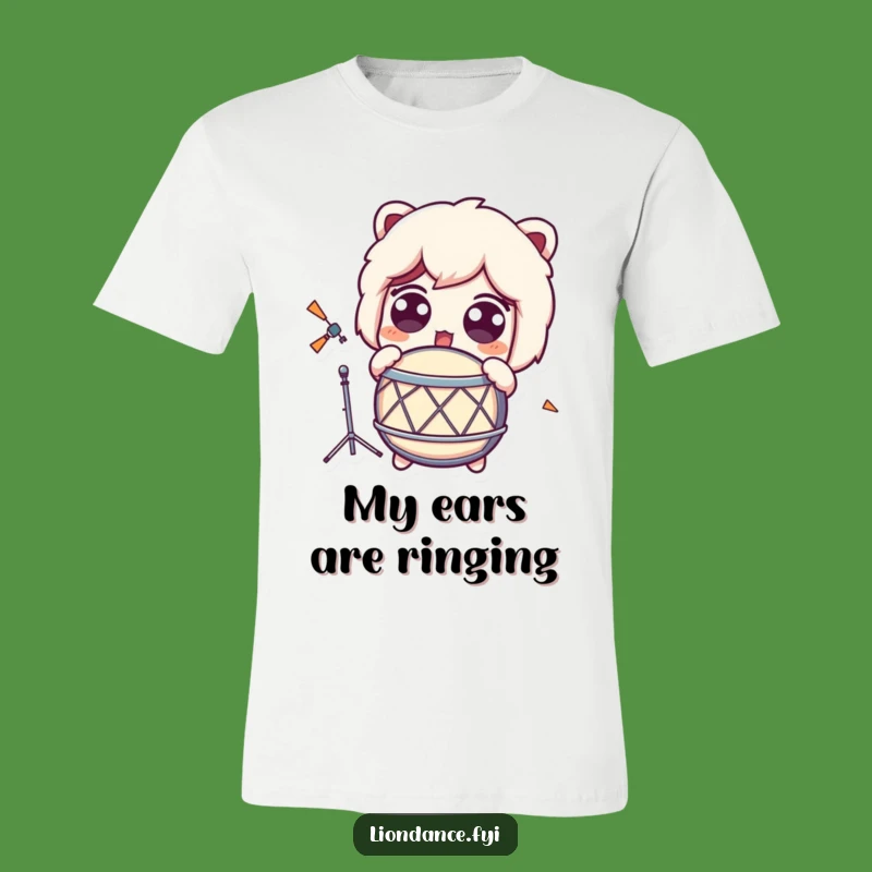 Funny Surprised Drum Reaction T-Shirt - Humorous Gift for Shocked Personalities