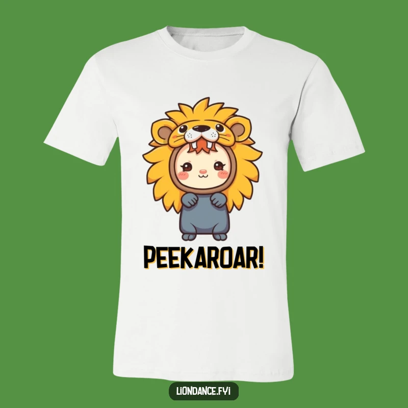 Funny T-Shirt with a Lion Costume Peek-a-Boo Character a Fun Gift