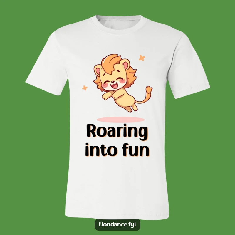 Funny Lion Tail T-Shirt: Hilarious Character Tumbling Design, Perfect Funny Gift!