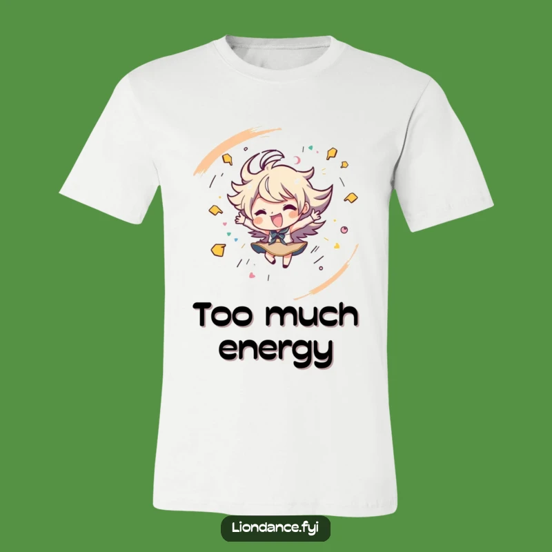 Funny Spinning Character T-Shirt - Express Your Vibrant Energy