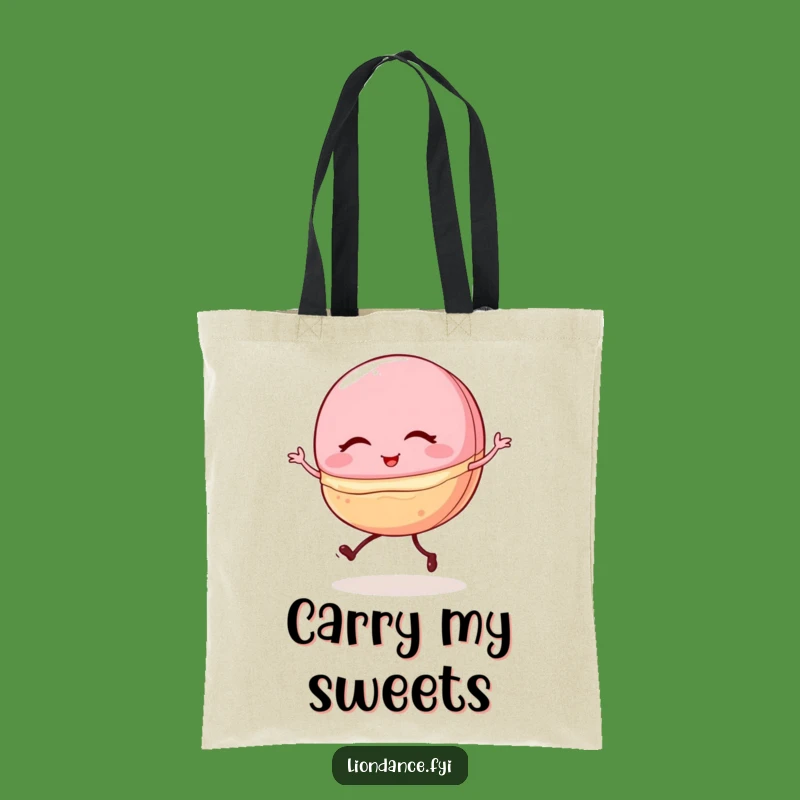 Funny Macaron Ballet Tote Bag: Sweet Accessory, Great Humorous Gift