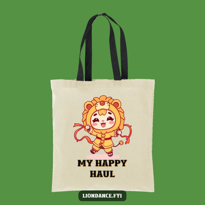 Funny Dancing Lion Tote Bag: Carry Your Cheer, Perfect Accessory Gift
