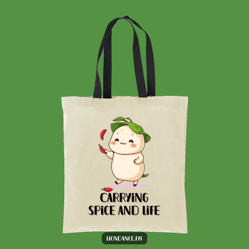 Funny Dumpling Juggling Tote Bag - Spicy Style & Humorous Carry-All