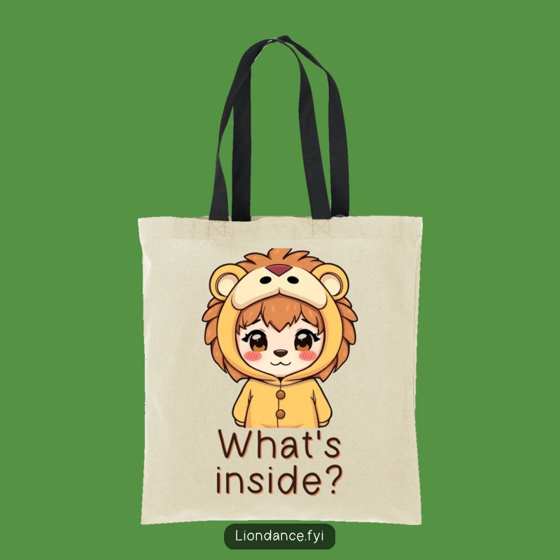 Funny Lion Costume Tote Bag: Carry Your Curiosity, Perfect Funny Gift!