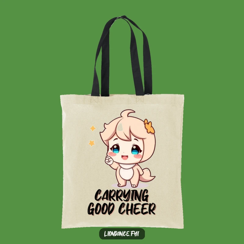 Funny Smiling Character Nod Tote Bag - Carry Kindness Everywhere Gift