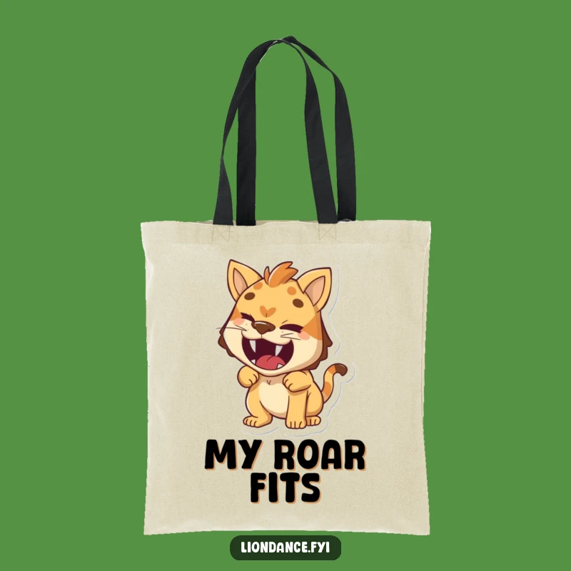 Funny Roaring Imposter Tote Bag: Cheeky Wink Carry-All, Practical Funny Gift